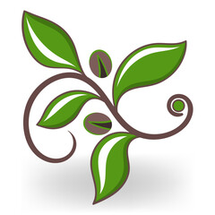 A leafy green plant with a brown stem