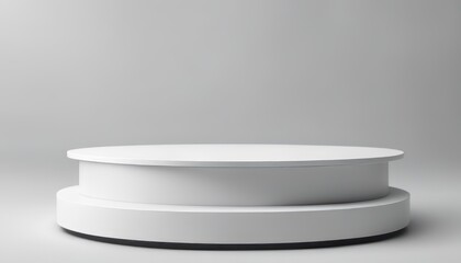 white round stand podium for placing products 3D background