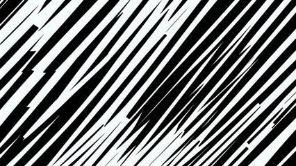 Abstract black and white diagonal stripes pattern background.