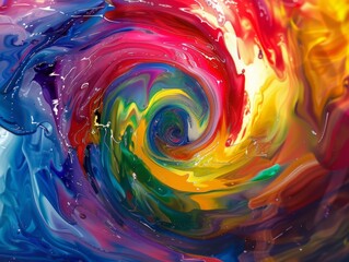 Abstract swirling vortex of vibrant colors. Dynamic, colorful, and energetic. Perfect for modern design.