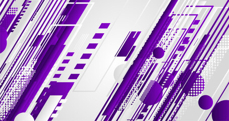abstract elegant purple background with lines and halftone texture