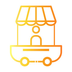 food court Line Gradient Icon