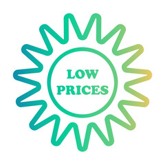 low prices Line Gradient Icon