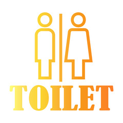 toilet Line Gradient Icon