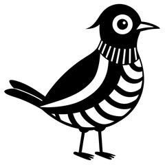 illustration of a bird silhouette vector icon