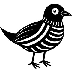 illustration of a bird silhouette vector icon