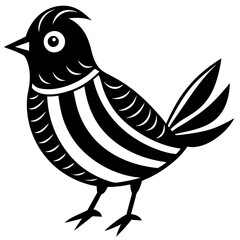 illustration of a bird silhouette vector icon