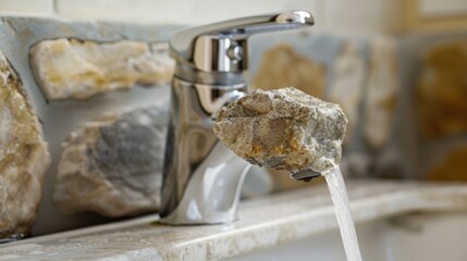 Mineral Buildup on Water Faucet: Addressing Hygiene Issues and Water Quality Impact in Home Care