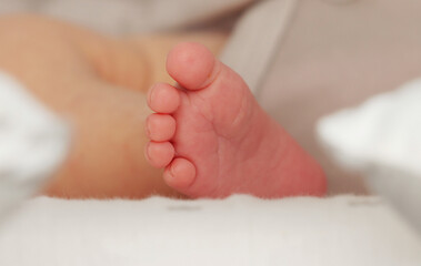 Tiny Newborn Baby Foot 1 Week Old
