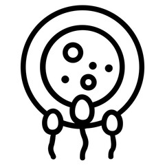 Reproduction Line Icon Illustration