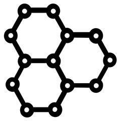 Nanotechnology Line Icon Illustration