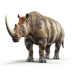 Obraz premium rhino isolated on white