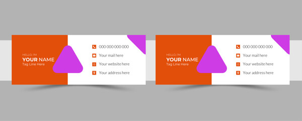 Email signature design and professional facebook banner template