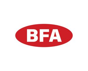 BFA logo design vector template. BFA logo design.