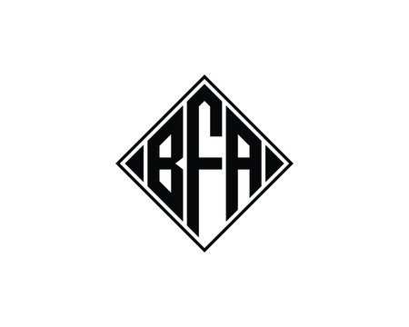 BFA logo design vector template. BFA logo design.