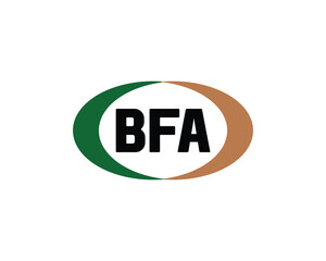 BFA logo design vector template. BFA logo design.