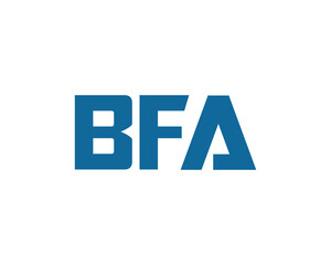 BFA logo design vector template. BFA logo design.