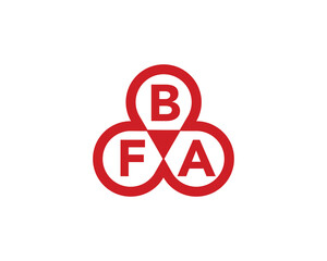 BFA logo design vector template. BFA logo design.