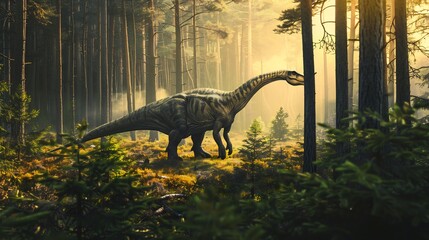 Prehistoric predator in the forest