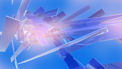 Blue Glass abstract  background  .Digital futurist cyber space design, cyberpunk technology, Virtual reality, science fiction matrix, science light circle wallpaper, vector template