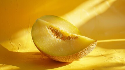 Naklejka premium Yellow melon.