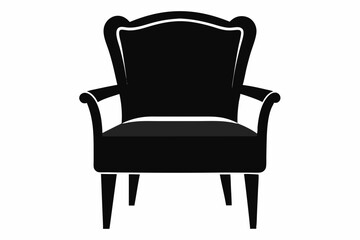 
chair icon, chair vector silhouette illustration

