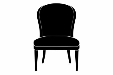 
chair icon, chair vector silhouette illustration

