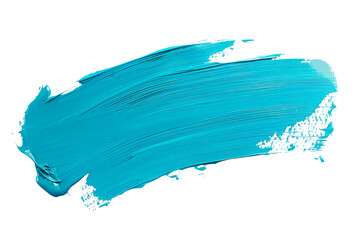 Light blue brush isolated on transparent background blue watercolor,png