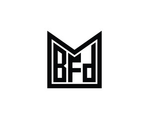 BFD Logo design vector template. BFD logo design.