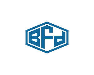 BFD Logo design vector template. BFD logo design.