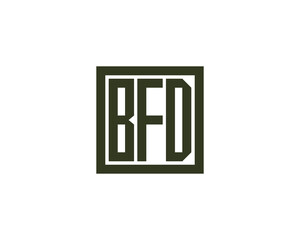 BFD Logo design vector template. BFD logo design.