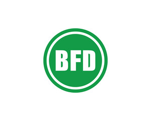 BFD Logo design vector template. BFD logo design.