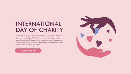 vector international charity day background template