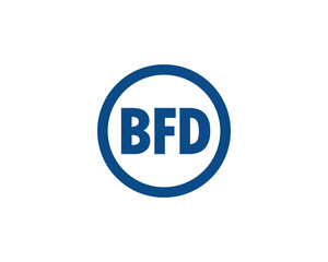 BFD Logo design vector template. BFD logo design.