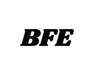 BFE logo design vector template. BFE logo design.