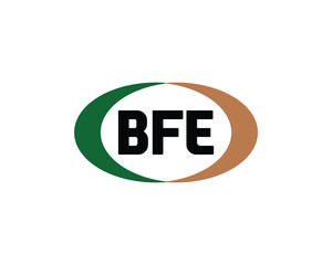 BFE logo design vector template. BFE logo design.