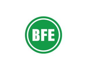 BFE logo design vector template. BFE logo design.