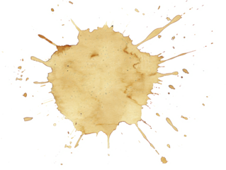 Coffee splatter spray, png stock photo file cut out and isolated on a transparent background