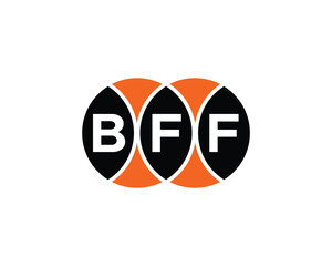 BFF logo design vector template. BFF logo design.