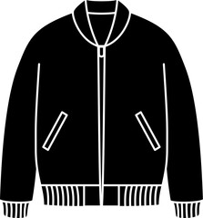 Bomber jacket illustration vector