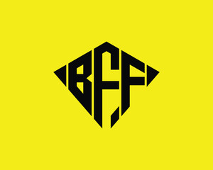 BFF logo design vector template. BFF logo design.