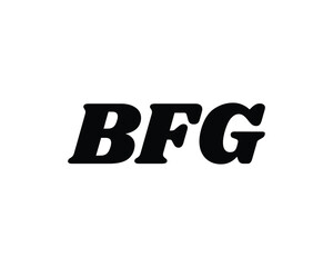 BFG logo design vector template. BFG logo design.
