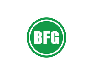 BFG logo design vector template. BFG logo design.