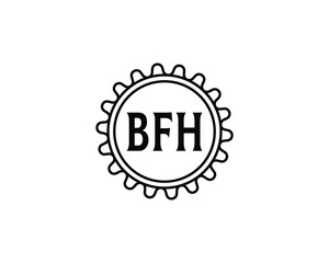 BFH Logo design vector template. BFH Logo design.
