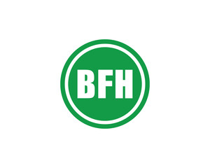 BFH Logo design vector template. BFH Logo design.