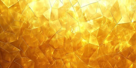 Abstract Background with Golden Lines and Triangles. Light Gradient in the Style of Gold with Golden Texture. High-Resolution and High-Detail Vector Illustration.