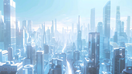 Obraz premium future city