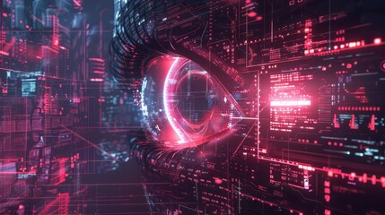 Obraz premium Data protection, Information privacy, Cyber security concept. Protecting Internet networks and systems, Symbolizing robust cyber defense, Vigilance and protection against cyber threats