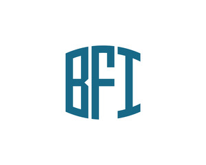 BFI logo design vector template. BFI logo design.