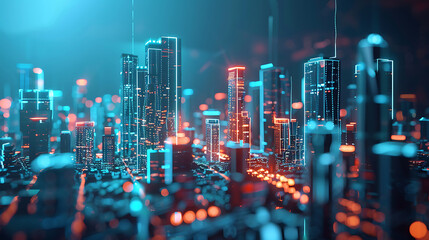 Obraz premium future city